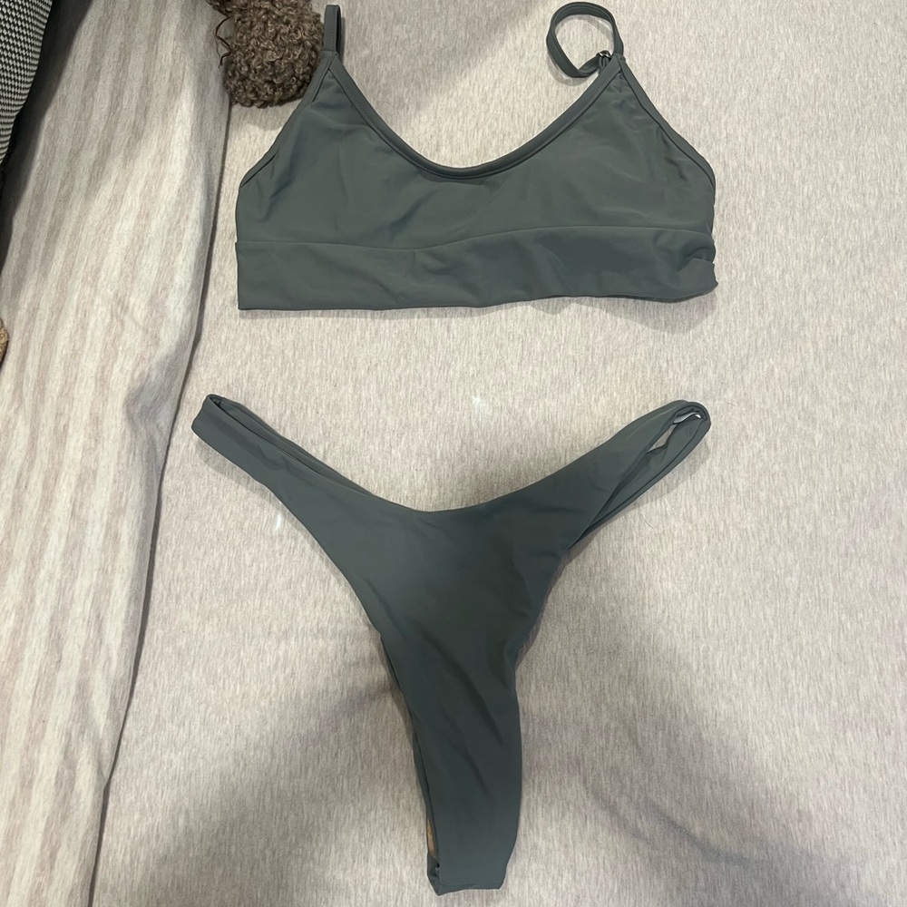 Elegant Charcoal Bikini Set